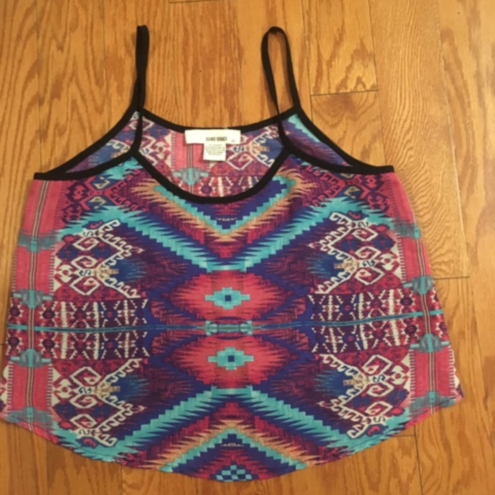 Tribal Print Crop Top